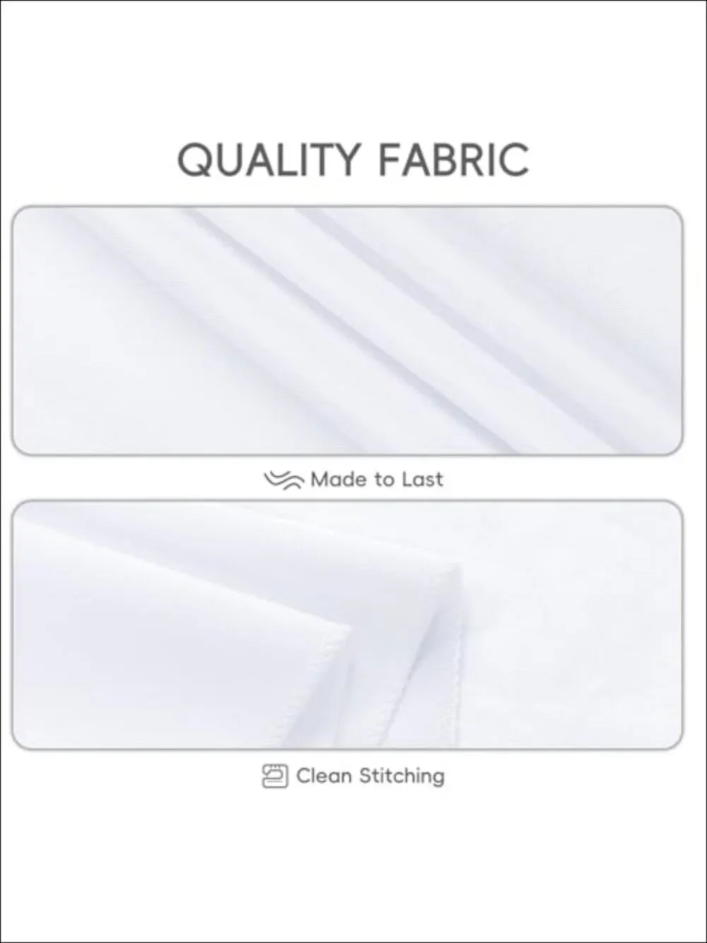 8 Pack White Rectangle Table Cloth 60 x 102 Inch for 6 Foot Tables